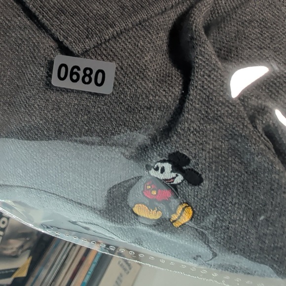 Disney Parks Short Sleeve Mickey Mouse Logo Pullover‎ Polo Shirt Gray Size XL - Picture 7 of 8